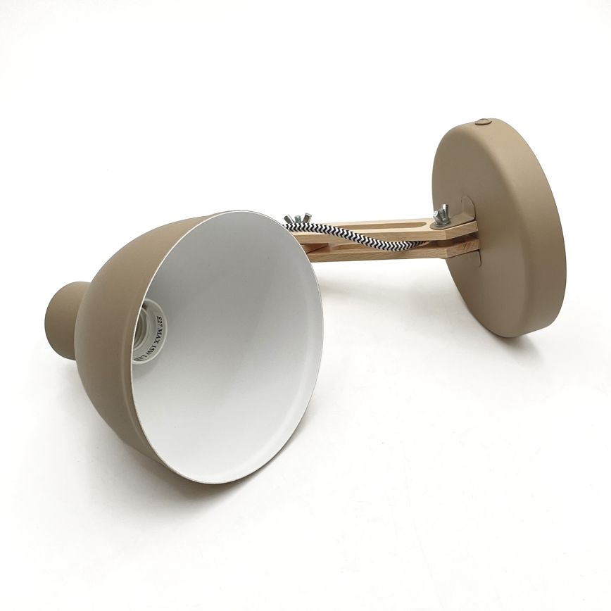 Επιτοίχιο φωτιστικό MARCELLO 1xE27/15W/230V μπεζ