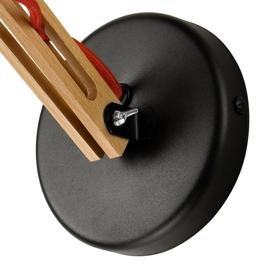 Επιτοίχιο φωτιστικό MARCELLO 1xE27/60W/230V οξιά