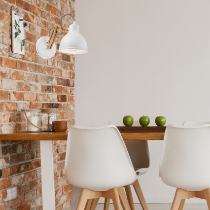 Επιτοίχιο φωτιστικό MARCELLO 1xE27/60W/230V οξιά