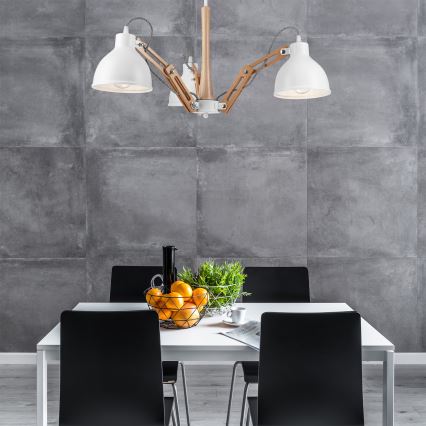 Επιτοίχιο φωτιστικό MARCELLO 3xE27/60W/230V οξιά