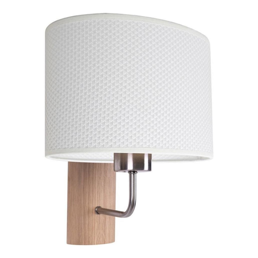 Επιτοίχιο φωτιστικό MERCEDES 1xE27/25W/230V λευκό/δρυς