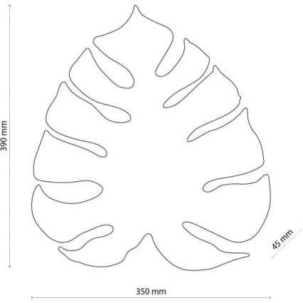 Επιτοίχιο φωτιστικό MONSTERA 3xG9/6W/230V μαύρο