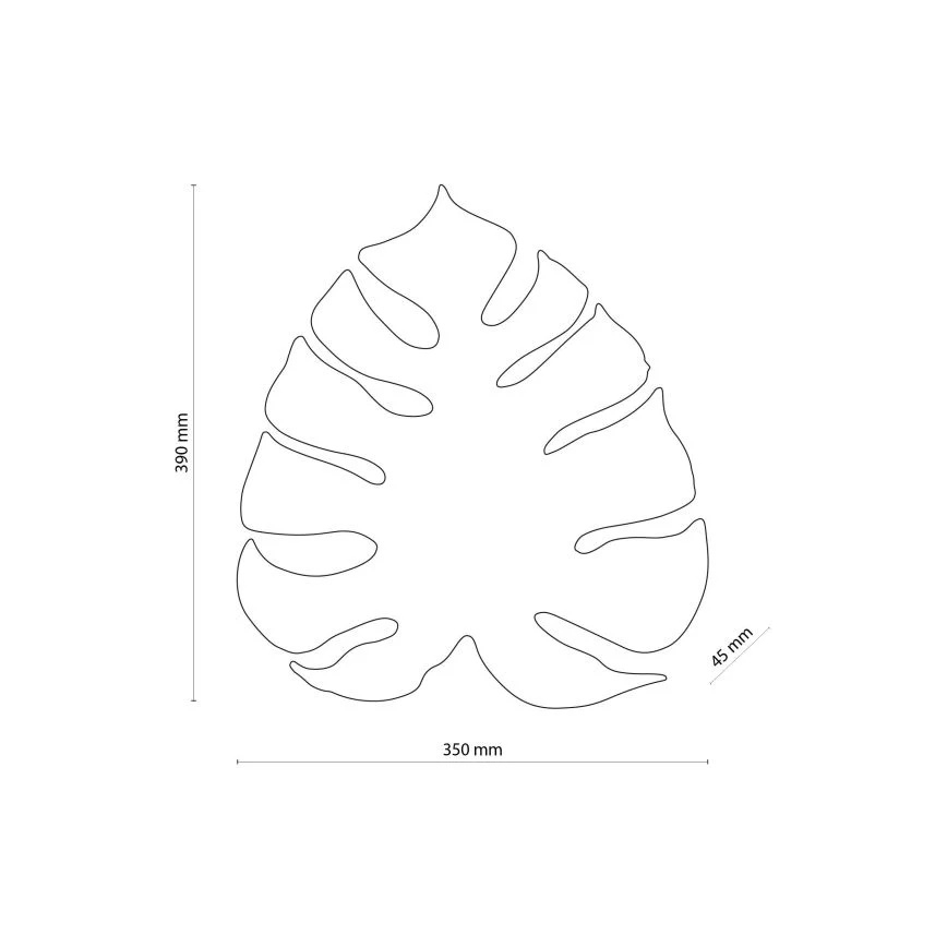 Επιτοίχιο φωτιστικό MONSTERA 3xG9/6W/230V μαύρο