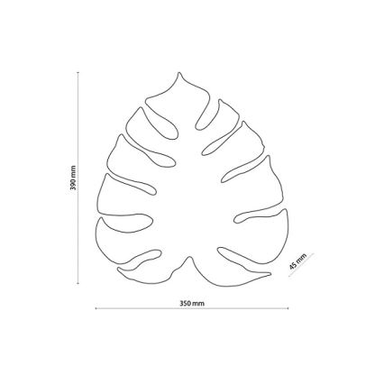 Επιτοίχιο φωτιστικό MONSTERA 4xG9/6W/230V χρυσό
