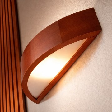 Επιτοίχιο φωτιστικό NATURAL 1xE27/60W/230V πεύκο/καφέ