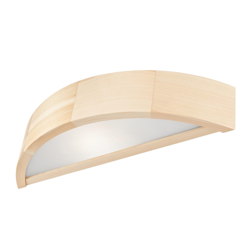 Επιτοίχιο φωτιστικό NATURAL 1xE27/60W/230V πεύκο/μπεζ