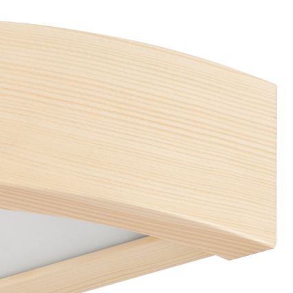 Επιτοίχιο φωτιστικό NATURAL 1xE27/60W/230V πεύκο/μπεζ