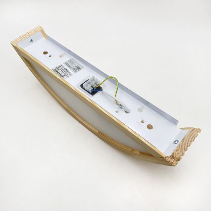 Επιτοίχιο φωτιστικό NATURAL MODERN 1xE27/15W/230V, σε φινίρισμα πεύκου