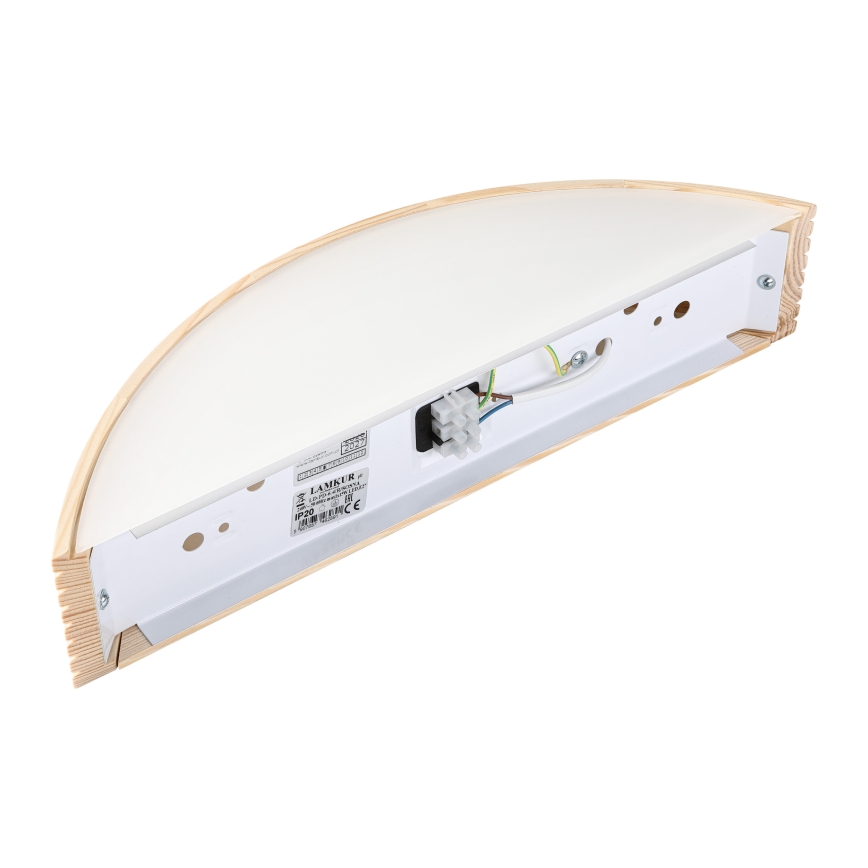 Επιτοίχιο φωτιστικό NATURAL MODERN 1xE27/15W/230V, σε φινίρισμα πεύκου