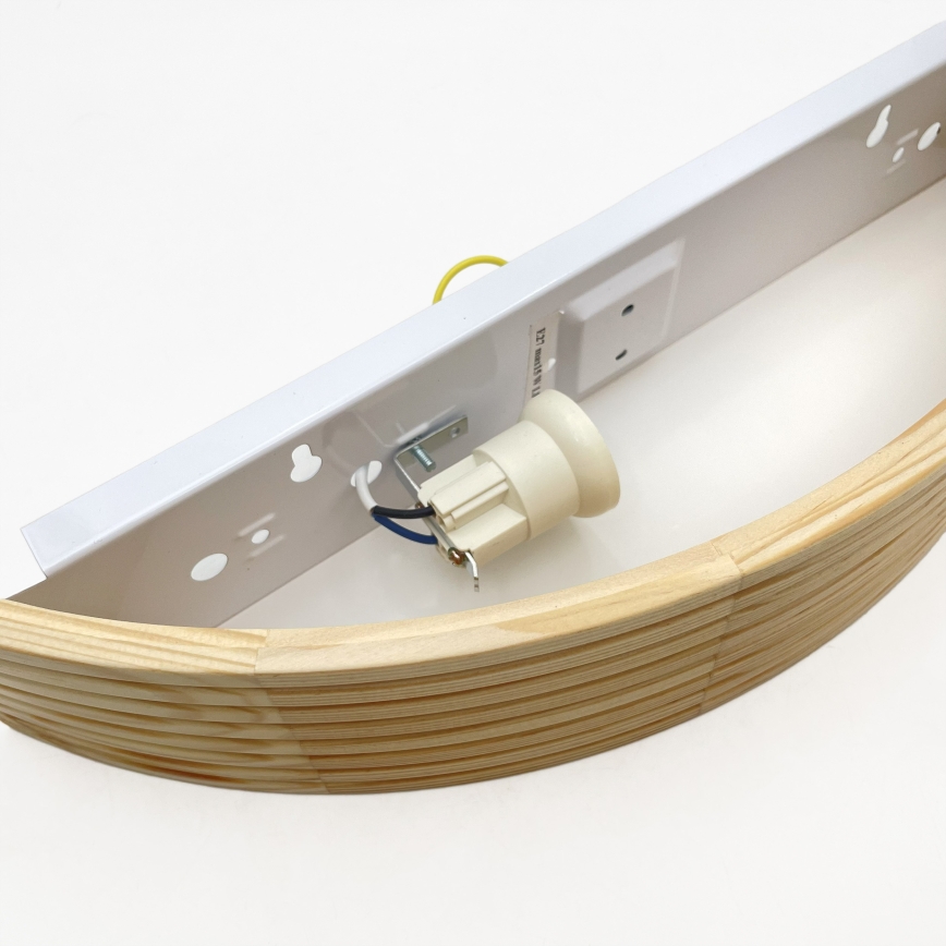 Επιτοίχιο φωτιστικό NATURAL MODERN 1xE27/15W/230V, σε φινίρισμα πεύκου