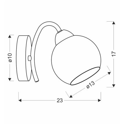 Επιτοίχιο φωτιστικό NESTOR 1xE27/40W/230V ορειχάλκινο