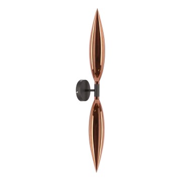 Επιτοίχιο φωτιστικό NORDIC 2xG9/5W/230V μαύρο/χάλκινο