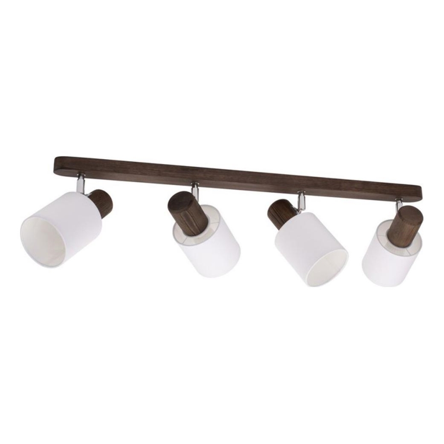 Επιτοίχιο φωτιστικό σημείου TRENDY 4xE27/15W/230V πεύκο