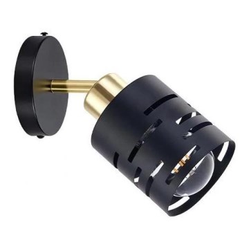 Επιτοίχιο φωτιστικό σποτ ELEN 1xE27/35W/230V μαύρο/χρυσό