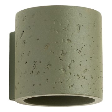 Επιτοίχιο φωτιστικό σποτ ORBIS 1xG9/8W/230V μπετόν/πράσινο