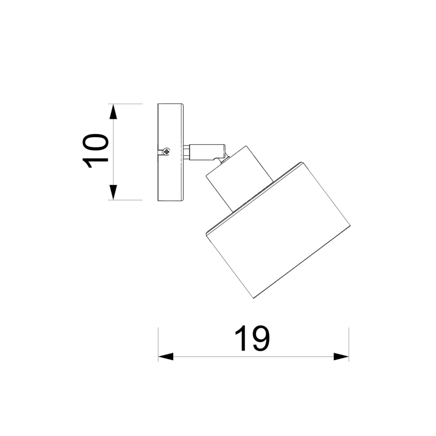 Επιτοίχιο φωτιστικό σποτ PARKLA 1xE27/15W/230V μαύρο/χρυσό