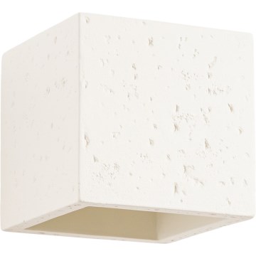 Επιτοίχιο φωτιστικό σποτ QUAD 1xG9/8W/230V, μπετόν/κρεμ