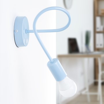 Επιτοίχιο φωτιστικό OXFORD 1xE27/15W/230V μπλε