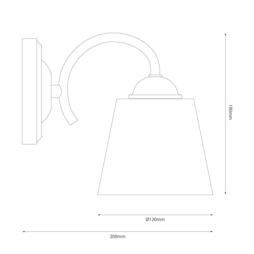 Επιτοίχιο φωτιστικό PAFOS 1xE27/15W/230V γυαλιστερό χρώμιο