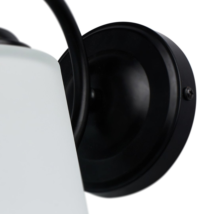 Επιτοίχιο φωτιστικό PAFOS 1xE27/15W/230V μαύρο