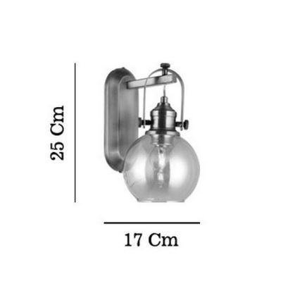 Επιτοίχιο φωτιστικό POLINO 1xE27/40W/230V, μπρονζέ