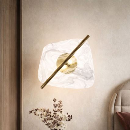 Επιτοίχιο φωτιστικό RELAX LED/5W/230V χρυσό/λευκό