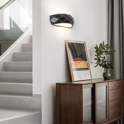 Επιτοίχιο φωτιστικό REUS 1xE27/40W/230V μαύρο