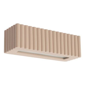 Επιτοίχιο φωτιστικό RIGATA 1xE27/15W/230V, κεραμικό, απόχρωση ταούπ