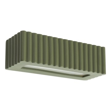 Επιτοίχιο φωτιστικό RIGATA 1xE27/15W/230V κεραμικό/πράσινο
