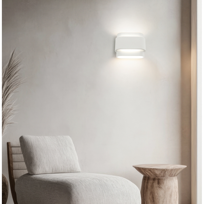 Επιτοίχιο φωτιστικό SANDRA 2xG9/80W/230V λευκό