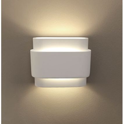 Επιτοίχιο φωτιστικό SANDRA 2xG9/80W/230V λευκό
