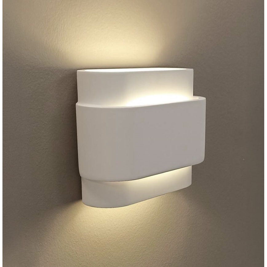 Επιτοίχιο φωτιστικό SANDRA 2xG9/80W/230V λευκό
