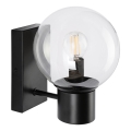 Επιτοίχιο φωτιστικό SFERIO 1xE14/5W/230V μαύρο/διάφανο