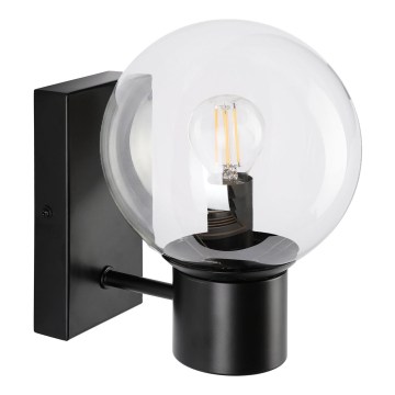 Επιτοίχιο φωτιστικό SFERIO 1xE14/5W/230V μαύρο/διάφανο