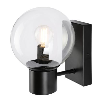 Επιτοίχιο φωτιστικό SFERIO 1xE14/5W/230V μαύρο/διάφανο