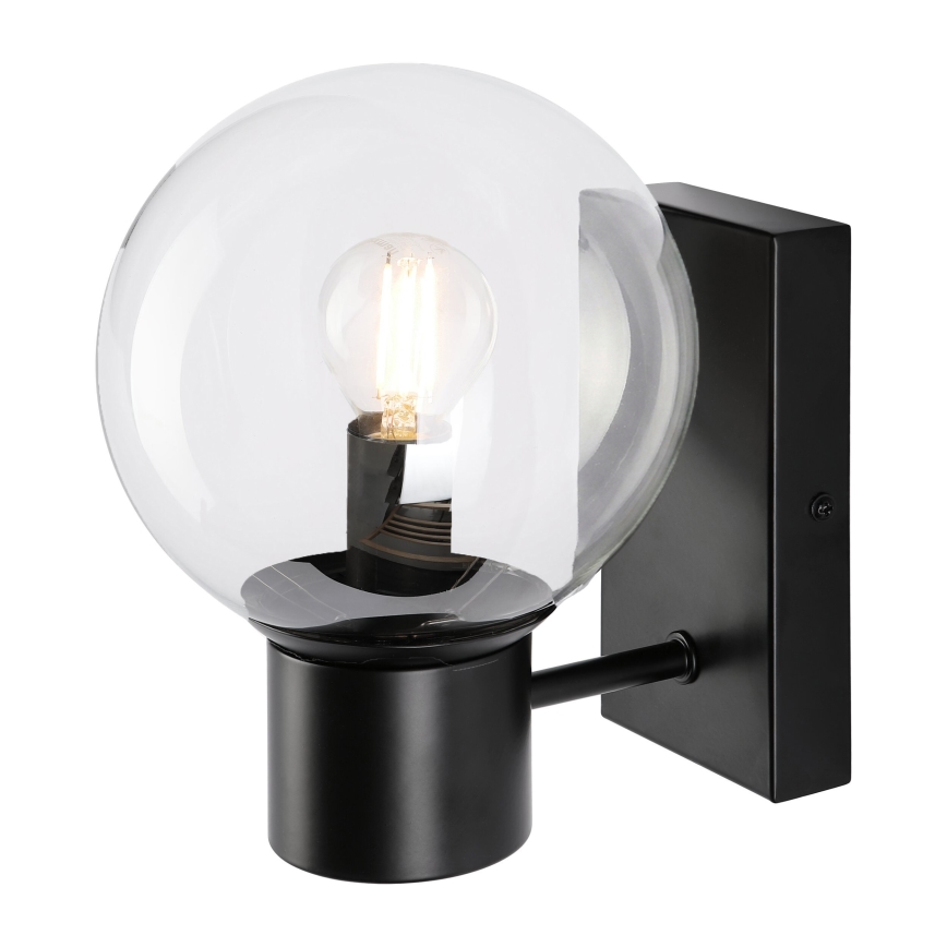 Επιτοίχιο φωτιστικό SFERIO 1xE14/5W/230V μαύρο/διάφανο