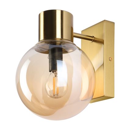 Επιτοίχιο φωτιστικό SFERIO 1xE14/5W/230V μπρούτζινο/καπνιστό μπεζ