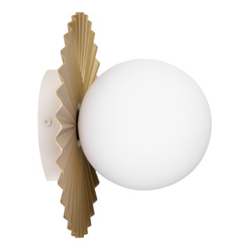 Επιτοίχιο φωτιστικό SUNPLISS 1xG9/10W/230V Ø 20 cm σε χρυσό/κρεμ