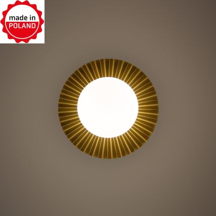 Επιτοίχιο φωτιστικό SUNPLISS 1xG9/10W/230V Ø 20 cm σε χρυσό/κρεμ