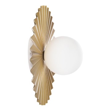 Επιτοίχιο φωτιστικό SUNPLISS 1xG9/10W/230V Ø 30 cm χρυσό/κρεμ