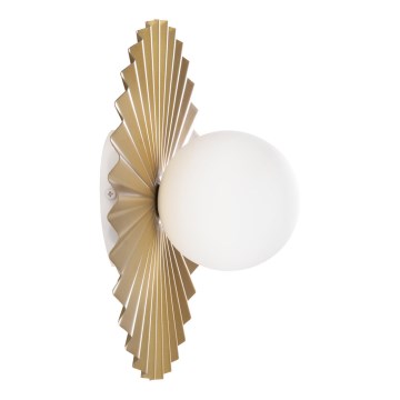 Επιτοίχιο φωτιστικό SUNPLISS 1xG9/10W/230V Ø 35 cm χρυσό/κρεμ