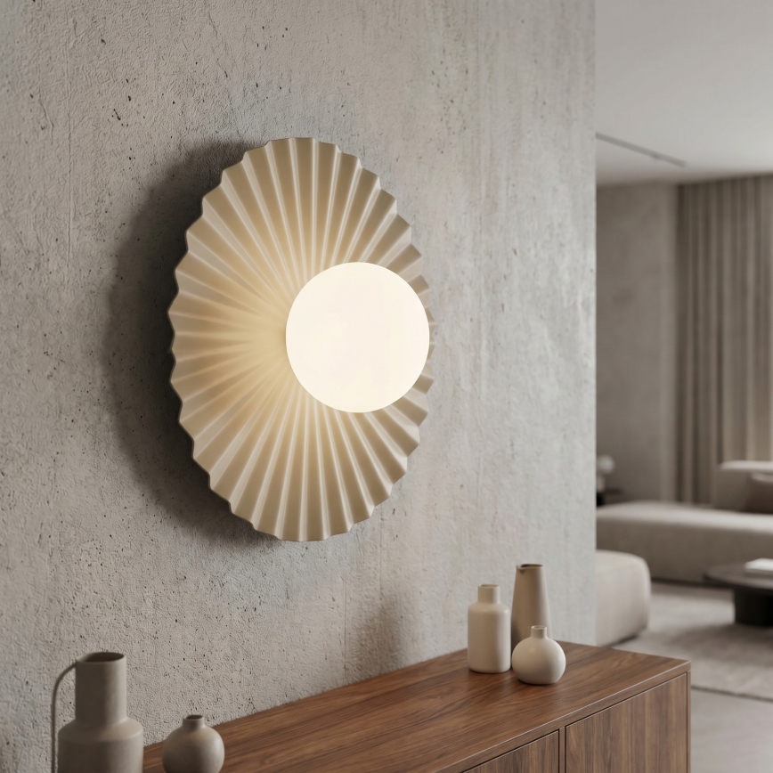 Επιτοίχιο φωτιστικό UMBRA 1xG9/8W/230V μπεζ