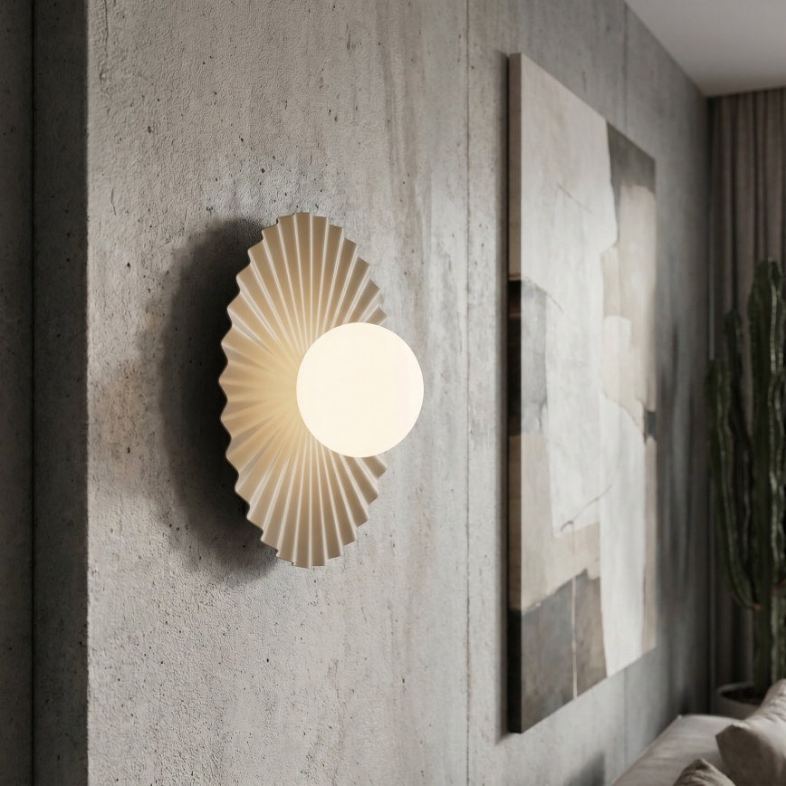Επιτοίχιο φωτιστικό UMBRA 1xG9/8W/230V μπεζ