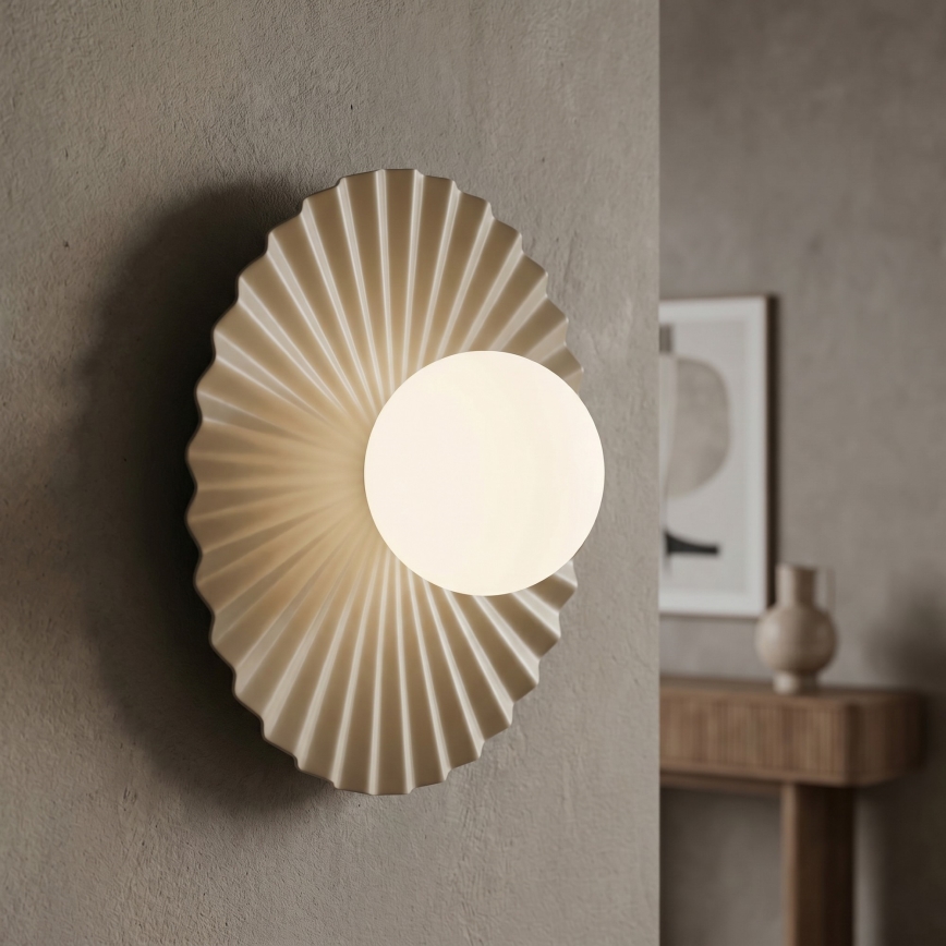 Επιτοίχιο φωτιστικό UMBRA 1xG9/8W/230V μπεζ