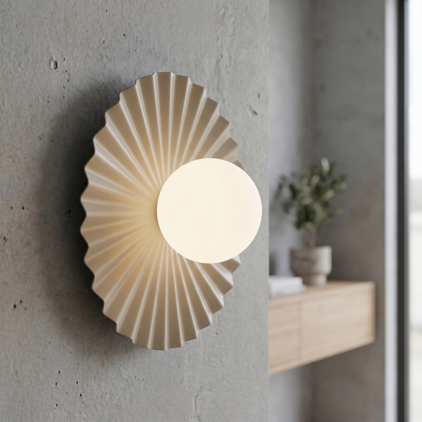 Επιτοίχιο φωτιστικό UMBRA 1xG9/8W/230V μπεζ