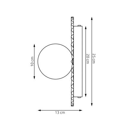 Επιτοίχιο φωτιστικό UMBRA 1xG9/8W/230V μπεζ