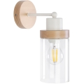 Επιτοίχιο φωτιστικό WOODNEST 1xE27/15W/230V πεύκο/κρεμ