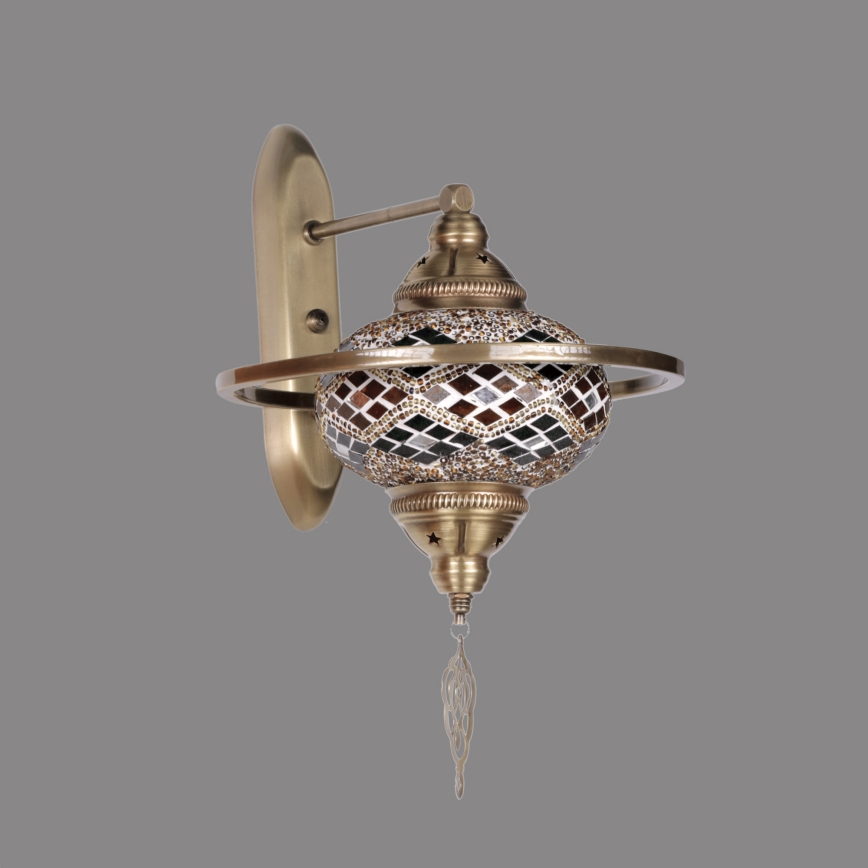 Επιτοίχιο φωτιστικό YENI 1xE27/40W/230V μπρονζέ