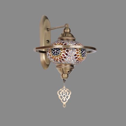 Επιτοίχιο φωτιστικό YENI 1xE27/40W/230V μπρονζέ