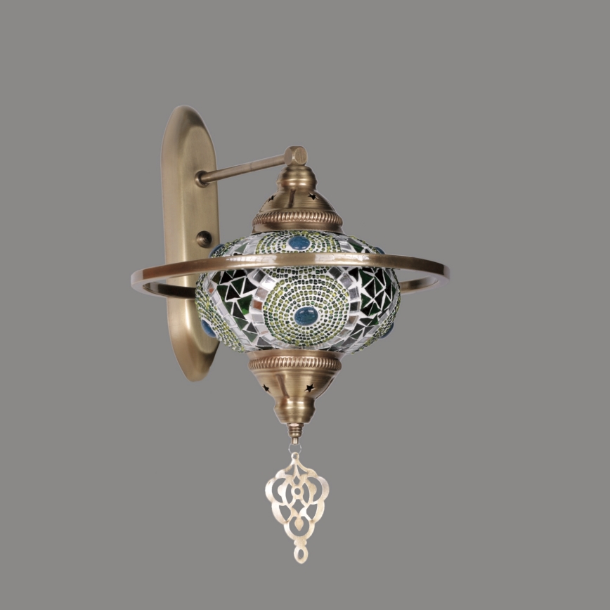 Επιτοίχιο φωτιστικό YENI 1xE27/40W/230V μπρονζέ